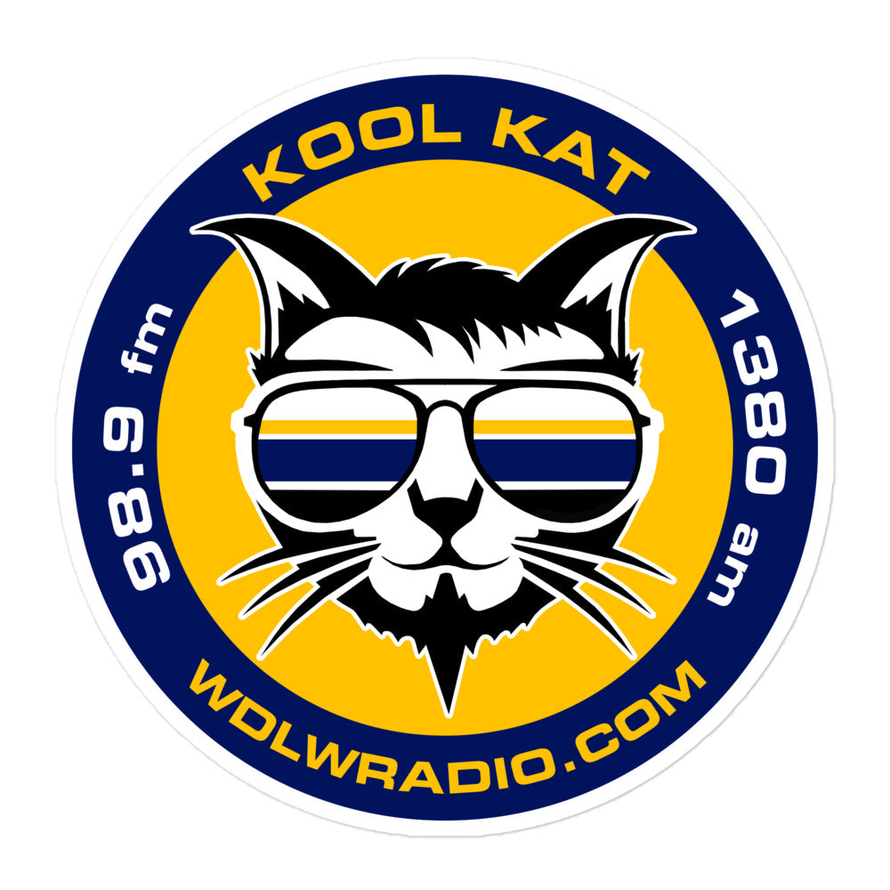 Kool Kat Round Sticker
