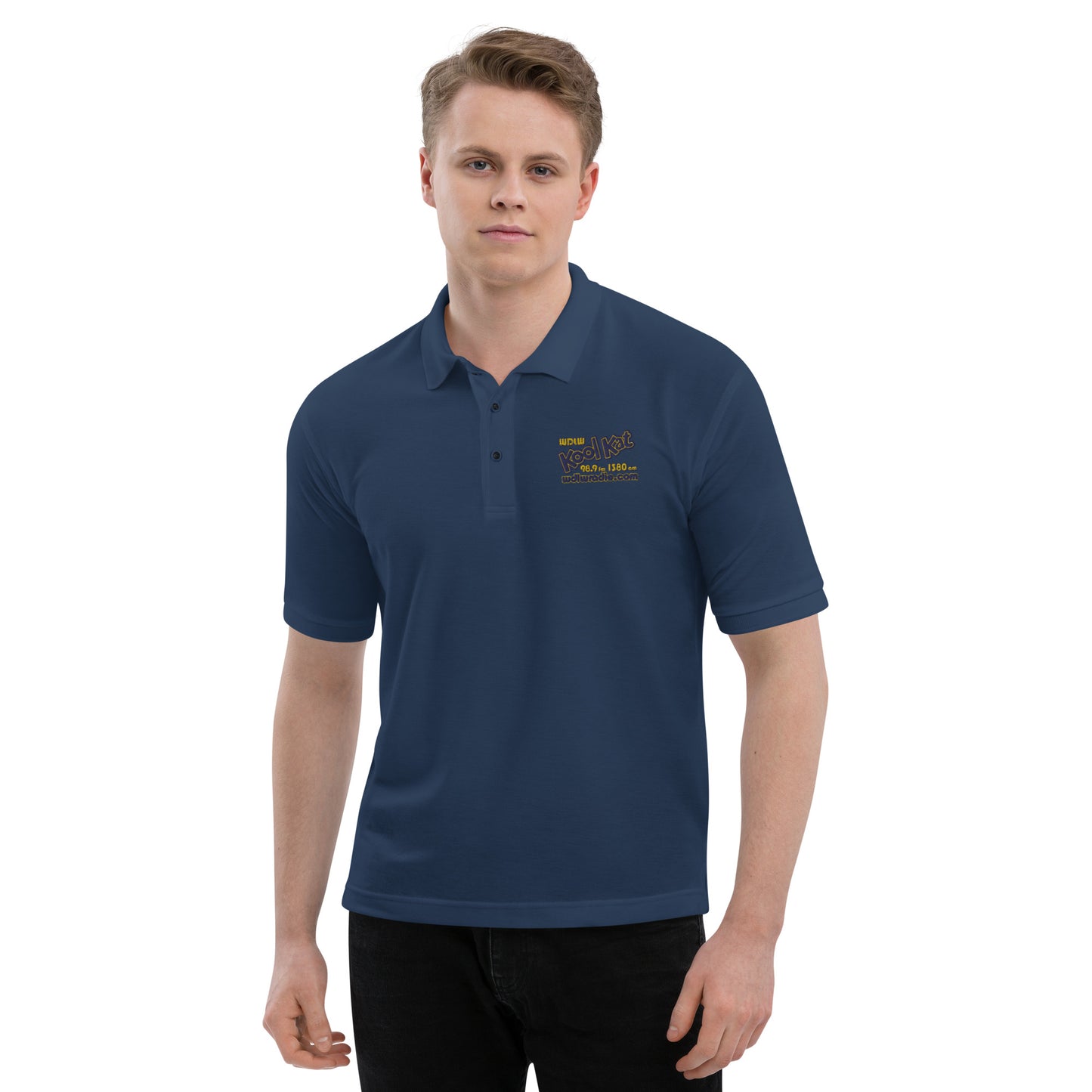 Men's Embroidered Kool Kat Call Letters Polo