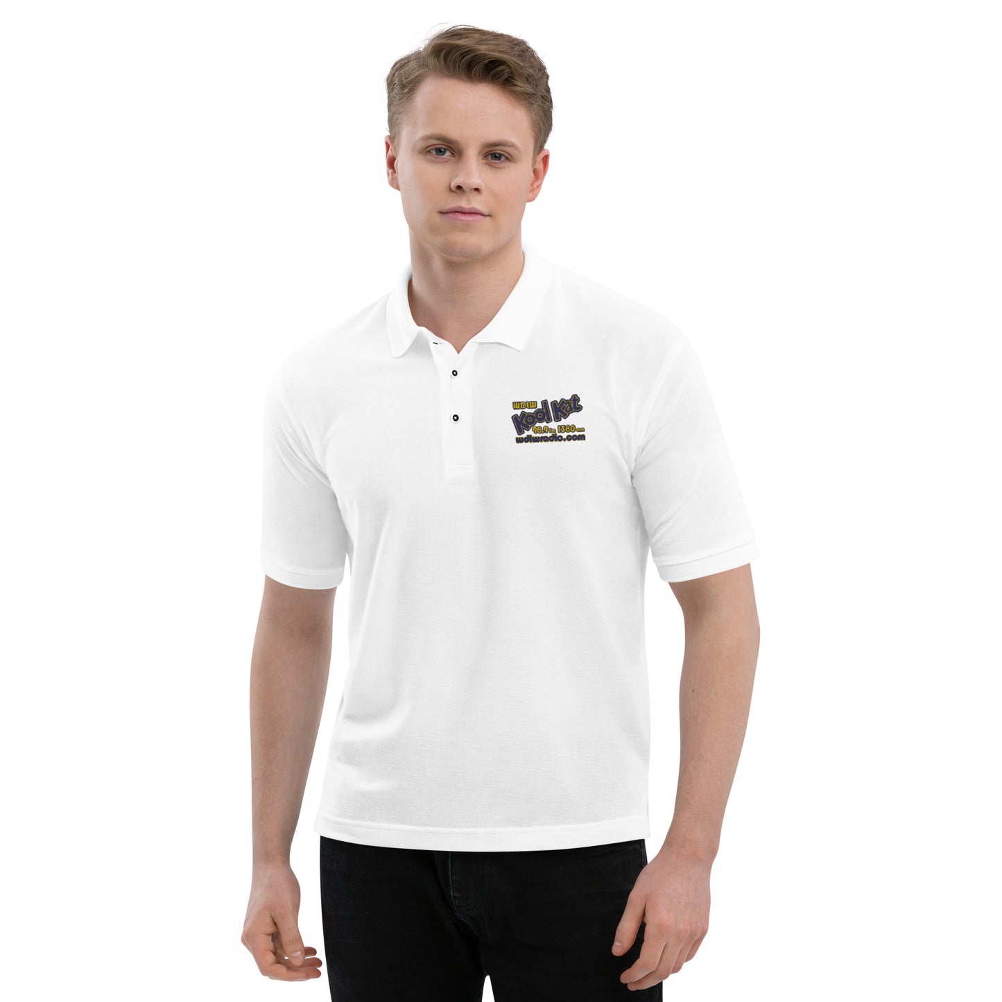 Men's Embroidered Kool Kat Call Letters Polo